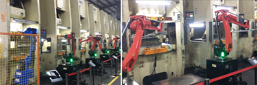 Que soluções e vantagens os robôs e manipuladores de estampagem podem oferecer à indústria eletrônica?cid=18